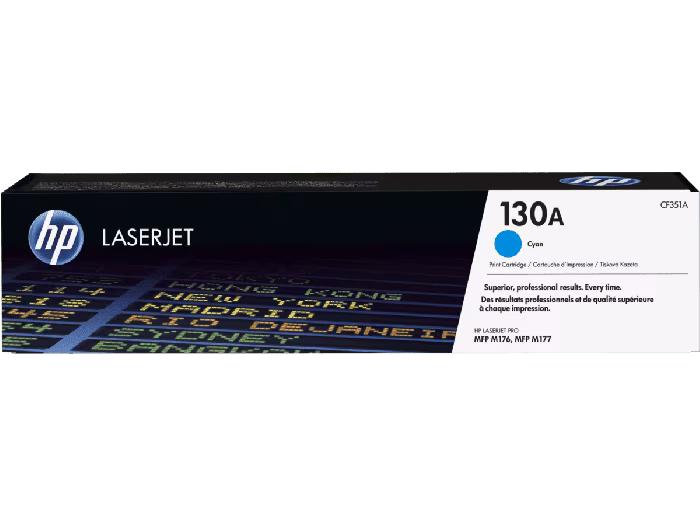HP 130A Cyan Original LaserJet Toner Cartridge HP 130A Cyan Original LaserJet Toner Cartridge