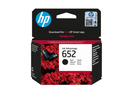 HP 652 Black Original Ink Advantage Cartridge (F6V25AE)