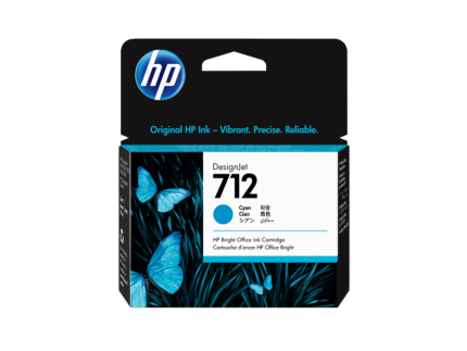 HP 712 29-ml Cyan DesignJet Ink Cartridge (3ED67A)