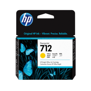 HP 712 29-ml Yellow DesignJet Ink Cartridge (3ED69A)