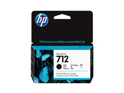 HP 712 38-ml Black DesignJet Ink Cartridge (3ED70A)