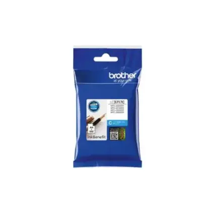 Brother Genuine LC3717C High Yield Cyan Ink Cartridge