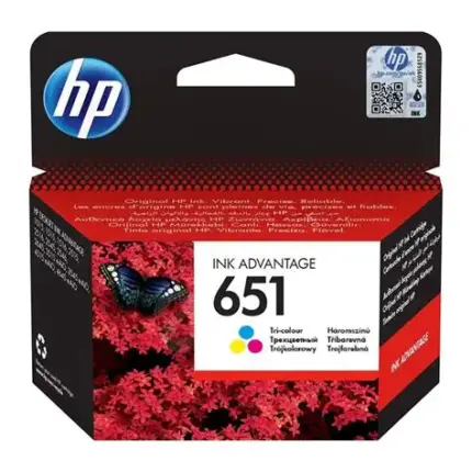 HP 651 Tri-color Original Ink Advantage Cartridge