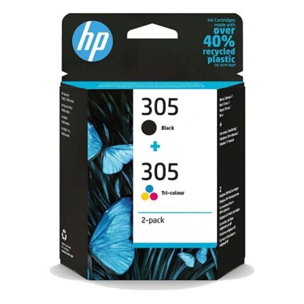 HP Genuine 305 Black & Tri-Colour Ink Cartridge, Multipack